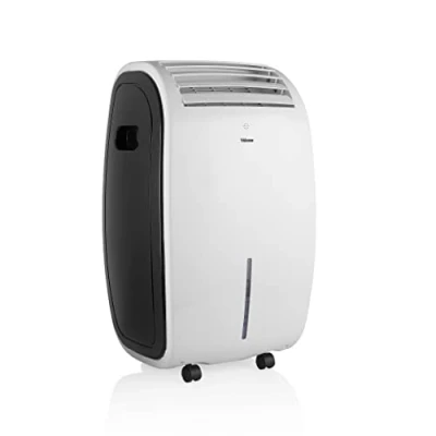 Imagen de Tristar AT 5468 Climatizador portátil 2 en 1 oscilante, depósito de agua 8 L, temporizador, 3 velocidades, recipientes incluidos, 3,17 m3/min, función ventilador, mando a distancia, 45 W