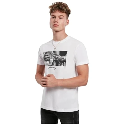 Imagen de Mister Tee PRAY Camiseta estampada, Hombre, Talla: XS, White