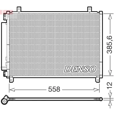 Imagen de Condensador, aire acondicionado DENSO DCN47012