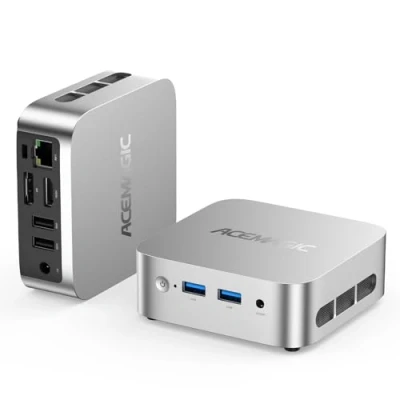 Imagen de ACEMAGICIAN V1 Mini PC Intel Twin Lake N150 (hasta 3,6 GHz), 8 GB DDR4 256 M.2 2280 SSD Micro Desktop Computer Support Dual HDMI + DP USB3.2