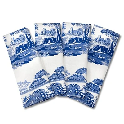 Imagen de Portmeirion Servilletas S/4, Algodón, Azul y Blanco