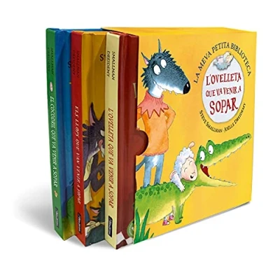 Imagen de La meva petita biblioteca (L&#039;ovelleta que va venir a sopar. Llibre joguina): (pack amb: L&#039;ovelleta sopar Els llops van ... sopar) (Mans petitones)