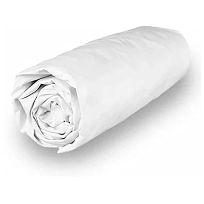 Imagen de Soleil d&#039;ocre PERCALE Bajera ajustable de algodón, Blanco, 90 x 190 cm