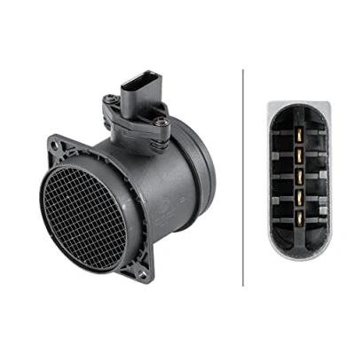 Imagen de HELLA 8ET 358 095 401 Medidor de masa aire sin junta VOLKSWAGEN: Golf 4, 5, Passat B5 GP Berlina, AUDI: A3 Hatchback, TT Coupé, Sportback