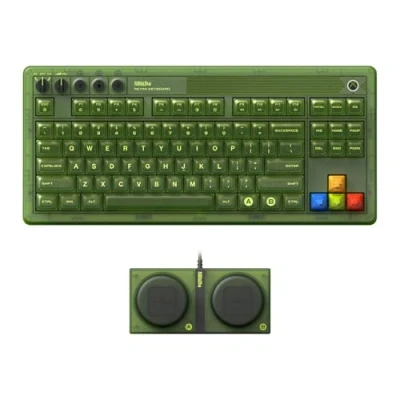 Imagen de 8Bitdo Retro 87 Mechanical Keyboard with RGB Backlight, Bluetooth/2.4G/USB C Hot Swappable Wireless Gaming for Windows and Android Xbox Edition (Officially Licensed) QWERTY English