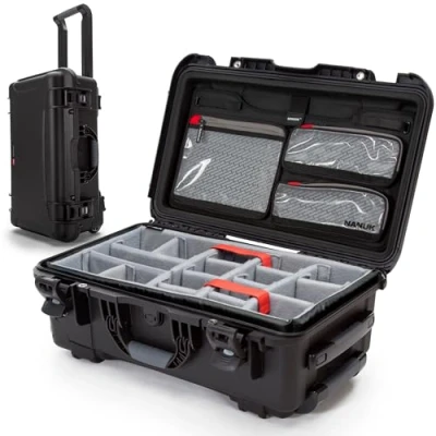 Imagen de Nanuk 935 Funda rígida Impermeable con Ruedas, Divisor Acolchado y Organizador de Tapa, Color Negro