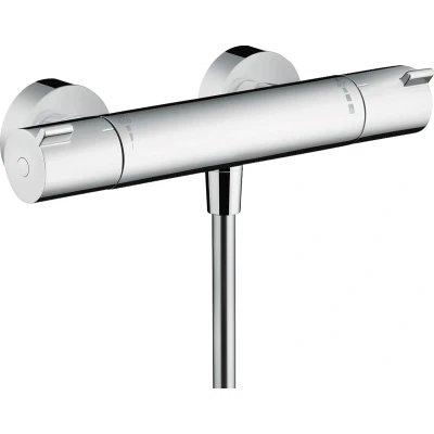 Imagen de hansgrohe Ecostat 1001 CL termostato para ducha visto , grifo con botón de seguridad (SafetyStop) a 40 C, mezclador 1 función, cromo, 13211000