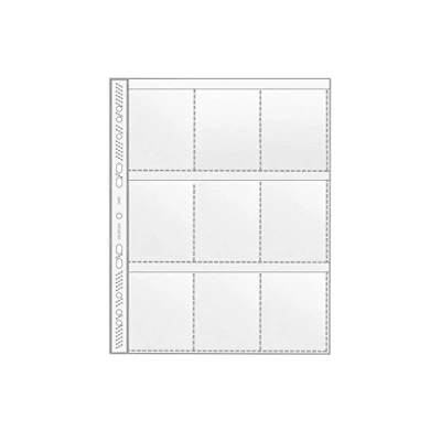 Imagen de VELOFLEX 5349000 funda colectora con 9 bolsillos, DIN A4, bolsillo para tarjetas, tarjetas de identificación, transparente, 100 unidades