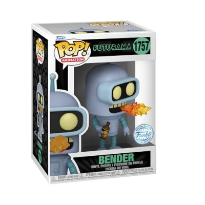 Imagen de Funko Pop! TV: Futurama Bender 1/6 de Probabilidades Obtener la RARA Variante Chase Brilla en Oscuridad Figura Vinilo Coleccionable Idea Regalo Mercancia Oficial TV Fans