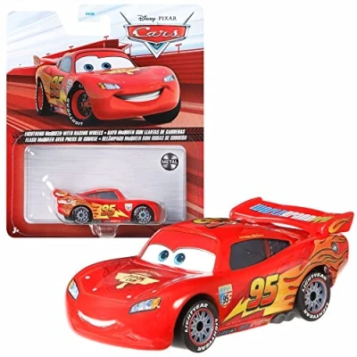 Imagen de Mattel Selección Vehículos Racing Style Disney Cars Die Cast 1:55 Coche, DXV29N 3 Single:L. Mcqueen Wheels