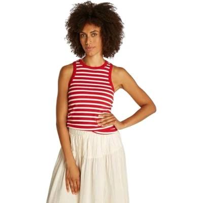 Imagen de Tommy Hilfiger SLIM TANK Top, Mujer, Talla: XS, Primary red/ecru
