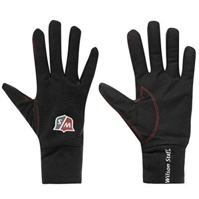 Imagen de Wilson Staff Guante de Golf para Invierno, Winter, Construcción multitejido, Mano Izquierda, MLH, Hombre, Negro, Talla: L