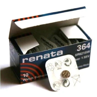 Imagen de 1 x Renata 364 fabricada en Suiza de litio pila botón SR621SW