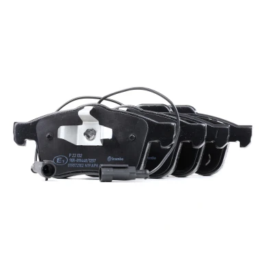 Imagen de BREMBO P 23 132 Juego de pastillas freno con contacto avisador desgaste clip émbolo sin accesorios ALFA ROMEO: Giulietta Hatchback