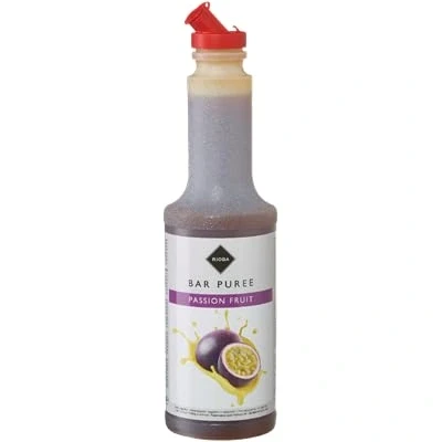 Imagen de Rioba Bar Purée Mix Siropes Coco, Fresa, Mango, y FRUTA DE LA Pasión, Ideal para Cocteles Postres, 1,3 kg (1 BOTELLA 1,300 ML, PASION)