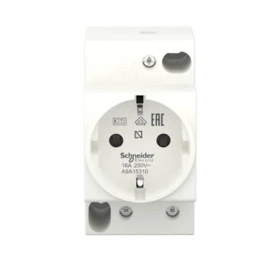 Imagen de Schneider Electric A9A15310 Toma de Corriente Modular, 2P+T, 250 V, 84mm x 45mm 63mm, Blanco