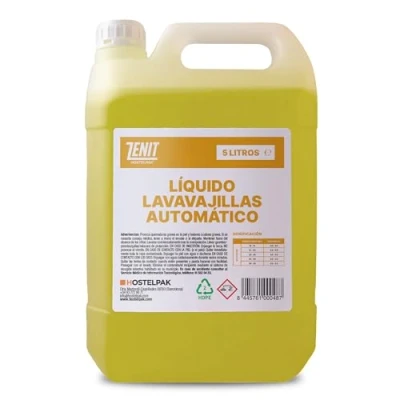 Imagen de Hostelpak 5L líquido lavavajillas automático, Limpieza profunda, Eficaz contra todo tipo de suciedad, Detergente maquinas