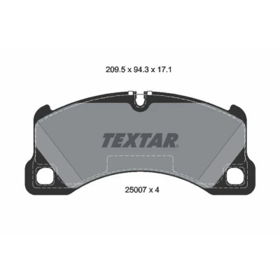 Imagen de TEXTAR 2500703 Juego de pastillas freno preparado para indicador desgaste PORSCHE: Macan