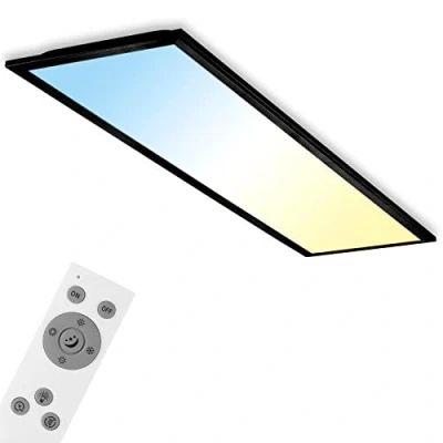 Imagen de Briloner — panel de techo led, led regulable, control temperatura color, IP20, remoto, 24 W, 2200 lúm, 100x25x6cm, plafon techo, lampara lámpara salón