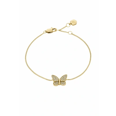 Imagen de Fossil Sutton JF04921710 Pulsera de acero inoxidable en tono dorado para mujer
