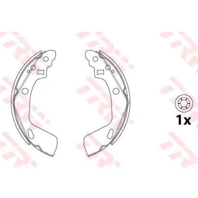 Imagen de TRW GS8865 Zapatas de Freno Mano JEEP: Grand Cherokee I, III