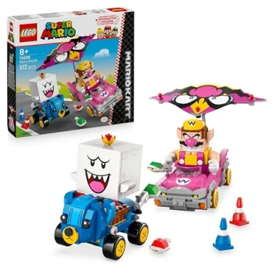 Imagen de Lego super mario 72038 kart wario y rey boo