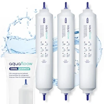 Imagen de Aquafloow Filtro de agua para Frigorífico Samsung DA29 10105J HAFEX/EXP WSF 100, DA2910105J, 5231JA2010B, 5231JA2010C, USC100, 3 Unidades