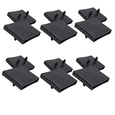 Imagen de WANGCL 6 soportes para tapas centrales de listones cama plástico repuesto, camas individuales y dobles, 65 mm x 9 mm, color negro