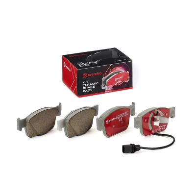 Imagen de BREMBO P85153NX Juego de pastillas freno con contacto avisador desgaste clip émbolo, Chapa antichirridos accesorios