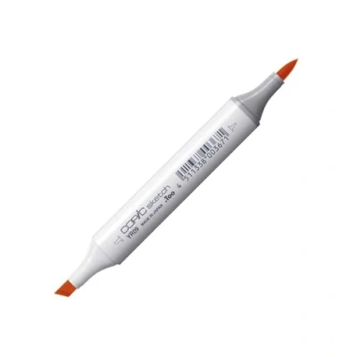Imagen de Copic Sketch YR09, Naranja chino, Rotulador doble con punta mediana y pincel