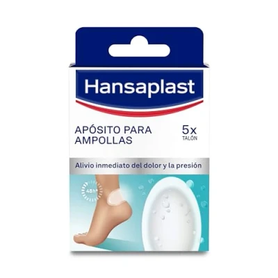 Imagen de Hansaplast apósito para ampollas grande, transparente un alivio instantáneo del dolor, apósitos adhesivos los talones, 2 x 5 unidades