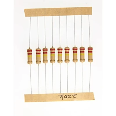 Imagen de HUABAN 100 Piezas 1 Watts 1W 220K Ohm 5% Resistencia de película carbono