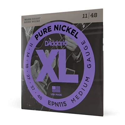 Imagen de D&#039;Addario cuerdas guitarra Electrica de EPN115 Juego para eléctrica níquel, 011&#039; 048&#039;, Plateado