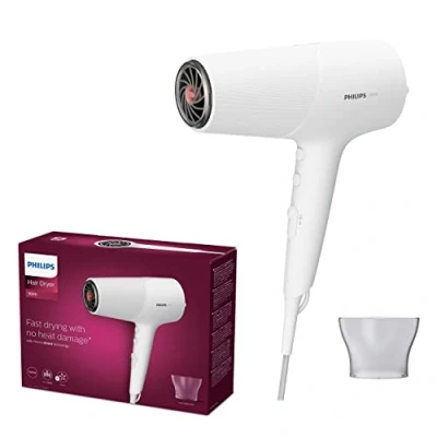 Imagen de Philips Secador De Pelo La Serie 5000 Con Tecnología Thermoshield, Color Blanco Metalizado
