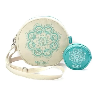 Imagen de KnitPro The Mindful Collection Correa Larga Gemelo Bolsa Circular con Múltiples Bolsillos Interiores 2 Piezas