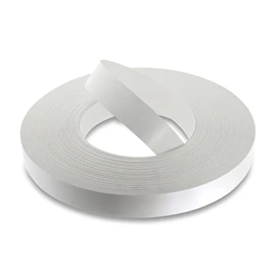 Imagen de WoodPress® Cinta Adhesiva de melamina Blanca Mate 30 mm, Rollo Comercial 50 m, aplicación Madera para Planchar