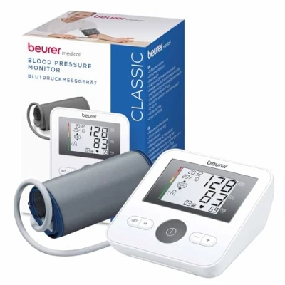 Imagen de Tensiómetro Beurer BM27L, De brazo, 4 Memorias, Indicador arritmias, Blanco