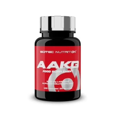 Imagen de Scitec Nutrition AAKG Fórmula avanzada con 3200 mg de L arginina alfa cetoglutarato Cápsulas pre entrenamiento para atletas 100