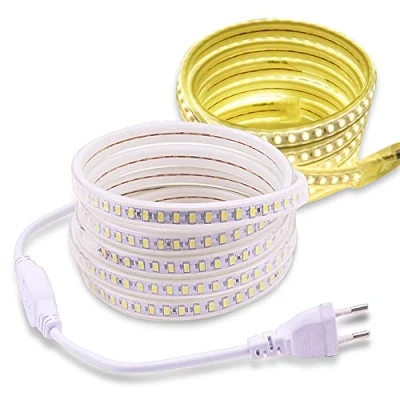 Imagen de pcning 3M Tira Luces LED Recortable Exterior Impermeable 220V con Enchufe, SMD 5730 120 leds/m IP67 Tiras Blanco 4000K 3 Metros Light Strip (Blanco, 3)