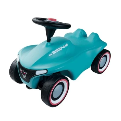 Imagen de BIG Bobby Car Neo Azur Coche Antideslizante a Partir de 1 año, edición Limitada en el Color Azul Tendencia 2023, para niños con neumáticos silenciosos, Volante Seguridad y claxon, 5