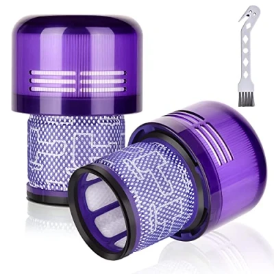 Imagen de Paquete de 2 Filtros Repuesto para Dyson V11 Torque Drive Animal V15 Detect Aspiradora inalámbrica SV14 SV17 SV22 Filtro Absolute Extra Pro lavable Filter Reemplazo # DY 970013 02
