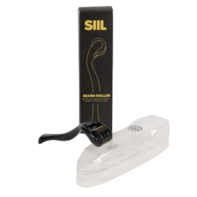 Imagen de SIIL Dermaroller Barba 540 Agujas 0.5 mm Microneedling Rodillo Facial Crecimiento Derma Roller Crece Cabello y