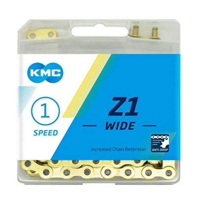 Imagen de KMC Wide Cadena Ancha Z1, Unisex, Oro, 112 Link
