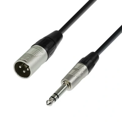 Imagen de Adam Hall Cables 4 STAR BMV 0060 Cable de Micro REAN XLR macho a Jack 6,3 mm estéreo 0,6 m