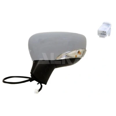 Imagen de Espejo retrovisor Alkar 6141057 izquierda imprimado eléctrico convexo para vehíc. con volante a la