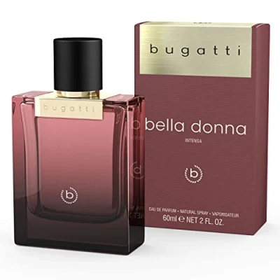 Imagen de bugatti Perfume mujer bella donna intensa EdP 60 ml I Eau de Parfum sensual para todas las edades y cualquier ocasión elegante combinación café, jazmín pachulí floral, terroso cálido