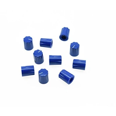Imagen de KAISH 10 pomos de pedal efecto cilindro para amplificador guitarra, color azul