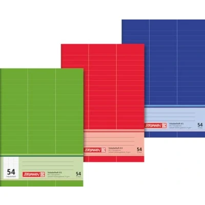 Imagen de Brunnen 1043925 Libro de vocabulario (A5, 32 hojas, 3 columnas, 54 reglas)