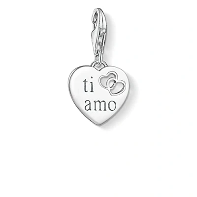 Imagen de Thomas Sabo Colgante de la Colección Love &amp; Affection, Abalorio Corazón con Inscripción Ti Amo