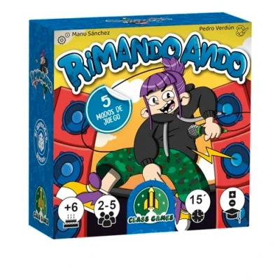 Imagen de Falomir Rimando Ando Juego de Palabras y Rimas con 5 Modos Ideal para 2 a Jugadores (Edad 6+)
